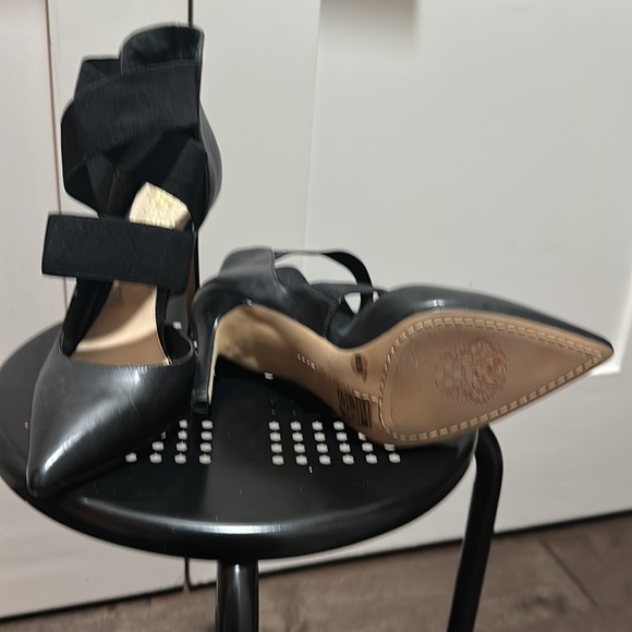Vince Camuto Strapped Black Heels - Picture 2 of 6